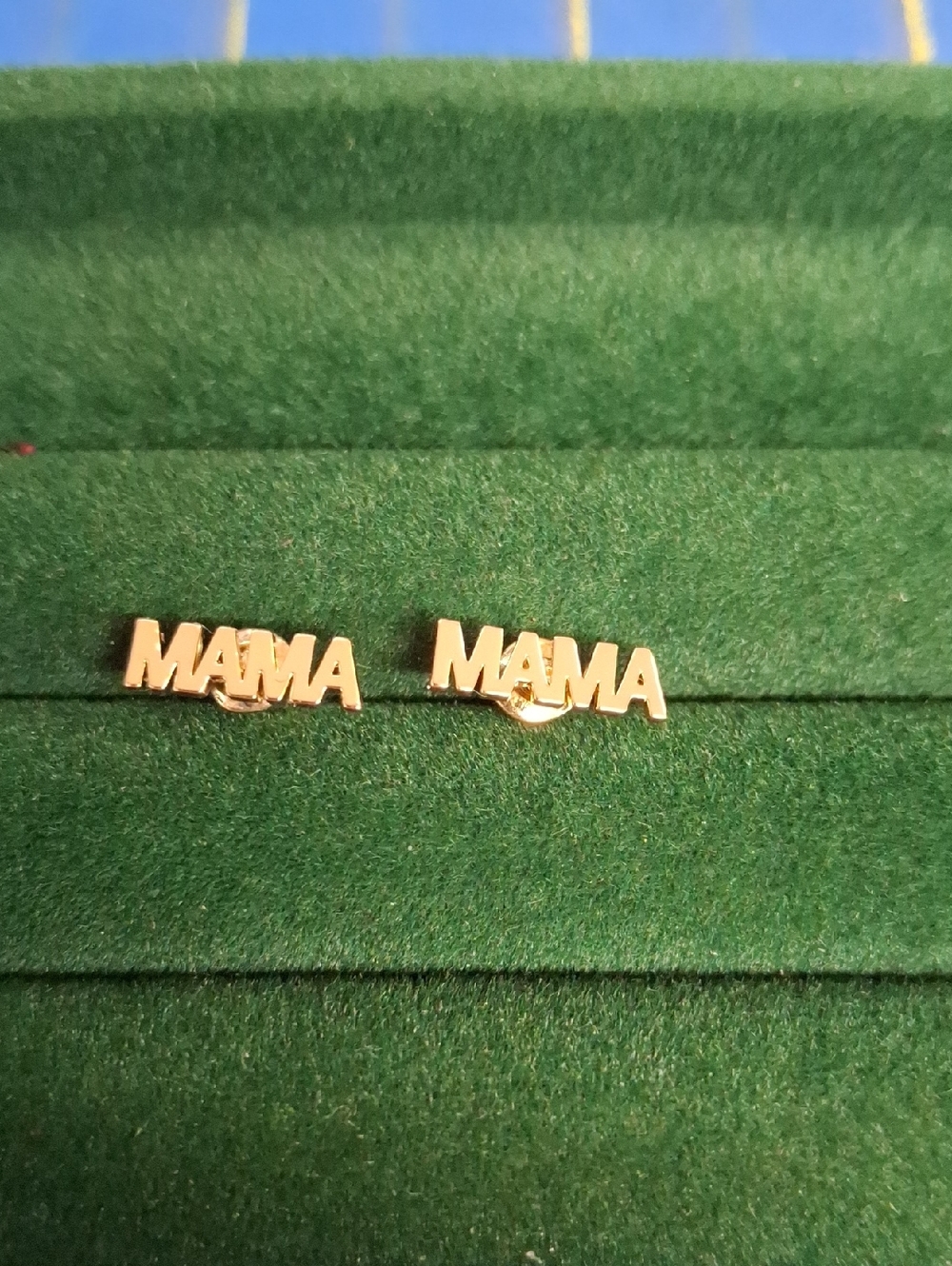 Gold 'MAMA' Stud Earrings - Women Jewelry